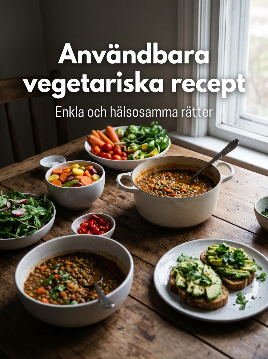 Nyttiga vegetariska recept – enkla och hälsosamma rätter